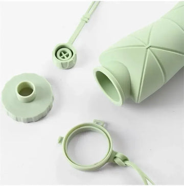 Silicone Folding Bottle | 600ML Silicon Foldable Bottle | Smart Travel Bottle Collapsible Design
