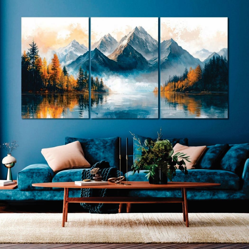 Set of 3 Premium Wall Art Photo Tiles – Modern Home Decor Sets 8x11