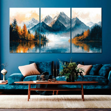 Set of 3 Premium Wall Art Photo Tiles – Modern Home Decor Sets 8x11